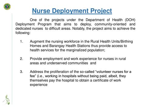 ndp doh hiring 2024|Nurse Deployment Project .